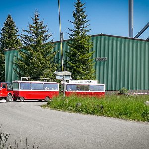 mit dem Zügli alle Info-Posten erreicht