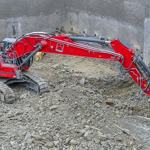 Raupenbagger | Marke: Liebherr | Modell: R956 LC V | Maschinengewicht: 65,2 Tonnen | Länge: 13,3 m